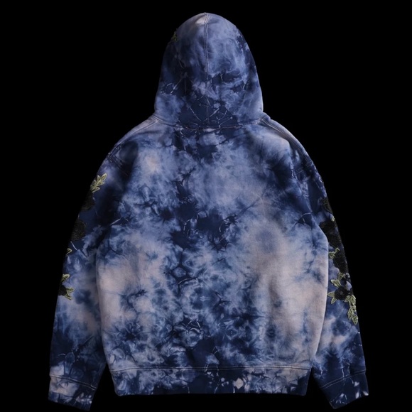 CIVIL REGIME PLUM MARBLE ROSE HOODIE - Picture 2 of 4